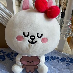 Lime Friends White Bunny Rabbit Plush Bunny!